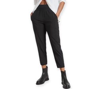 Athleta Nolita Slim Tapered Crop Pant Black 16 Travel Resortwear Business